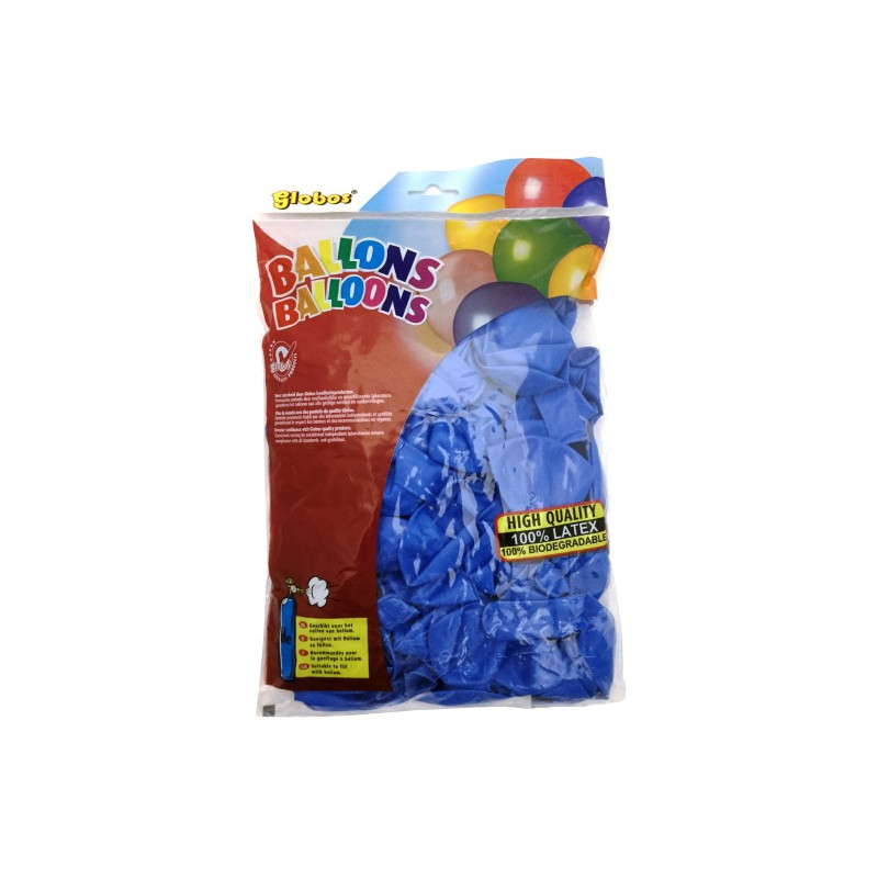 Ballonnen blauw (nr.12/100 stuks in zak)