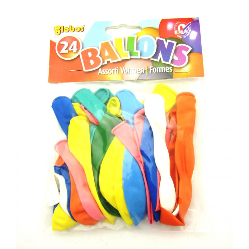 Ballonnen assorti vormen (24 st. in zak) Ballonnen assorti vormen (24 st. in zak)