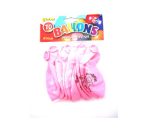 Ballonnen hoera een meisje (10st in zak)