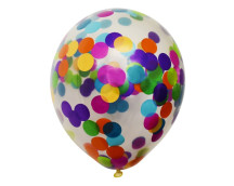 Confettiballonnen (6 stuks/multicolour)