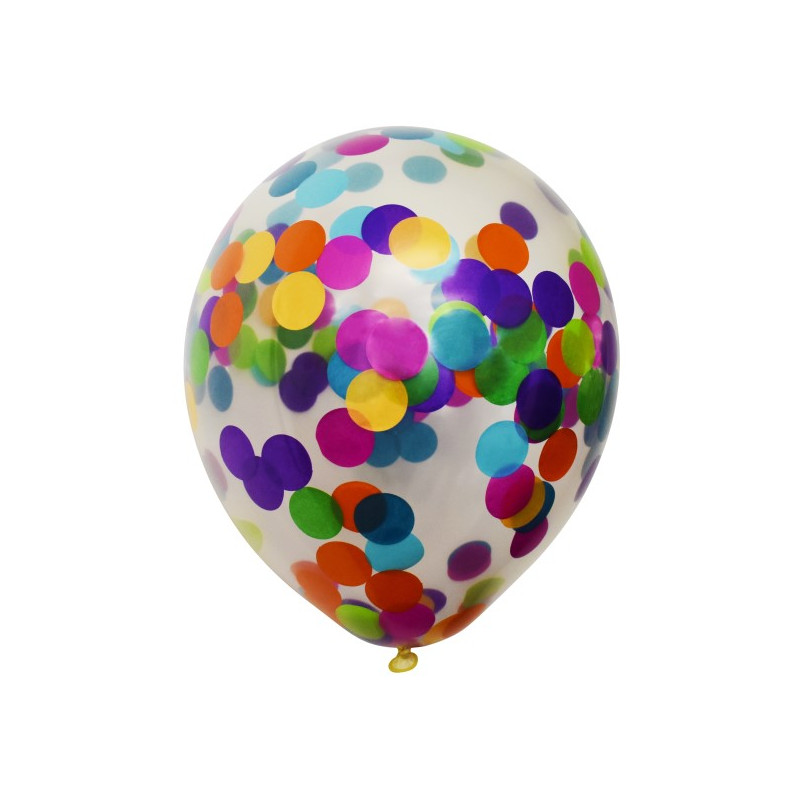 Confettiballonnen (6 stuks/multicolour) Confettiballonnen (6 stuks/multicolour)
