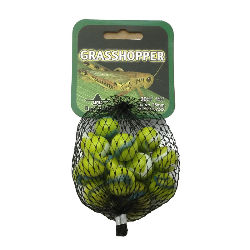 Knikkers grasshopper 20+1