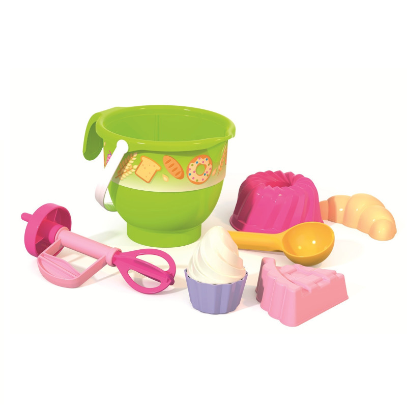 Bakset cupcake met mixer (8 delig) Bakset cupcake met mixer (8 delig)
