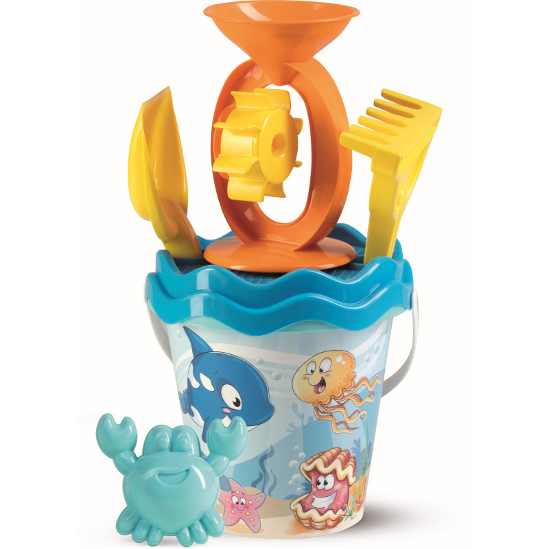 Emmerset met waterrad Happy Fish (6-delig/17cm) Emmerset met waterrad Happy Fish (6-delig/17cm)