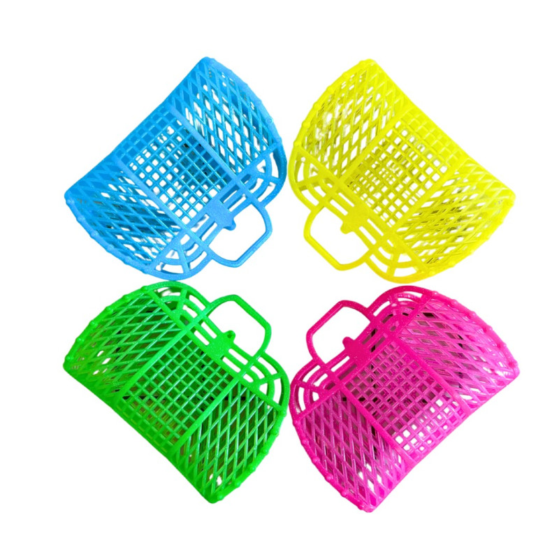 Retro tas met glitters (4 assorti) Retro tas met glitters (4 assorti)