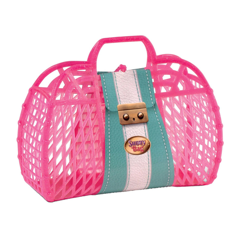 Retro tas met glitters (4 assorti) Retro tas met glitters (4 assorti)