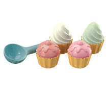 Zandset cupcake (9-delig) pastel