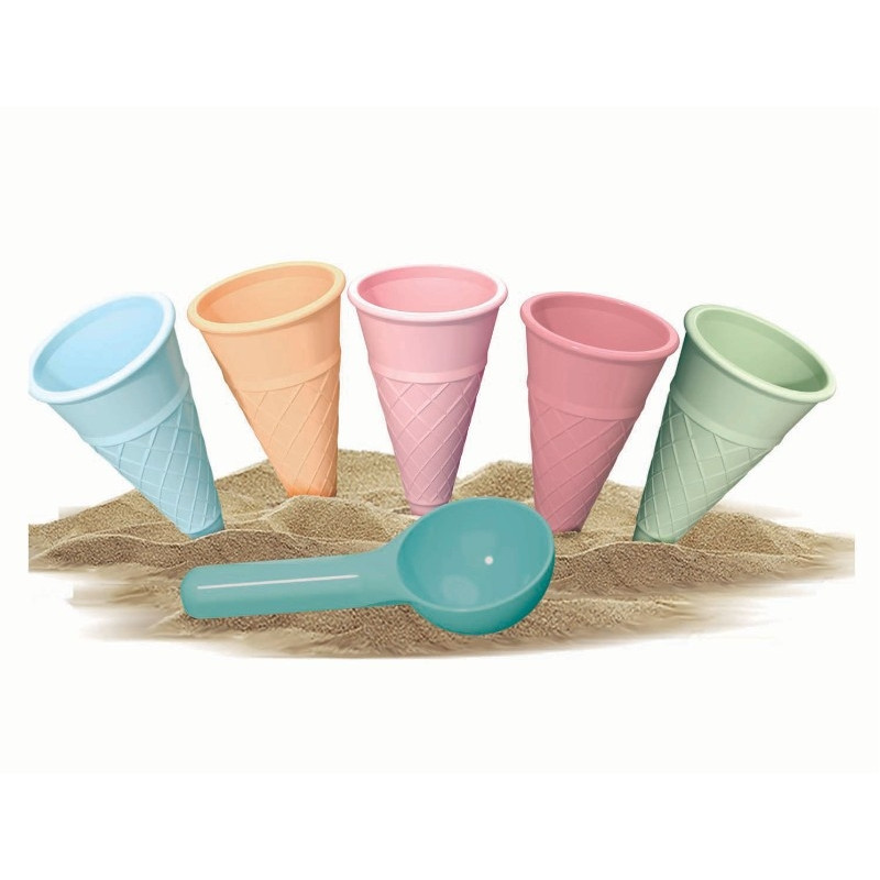 Zandset ijs (6-delig) pastel