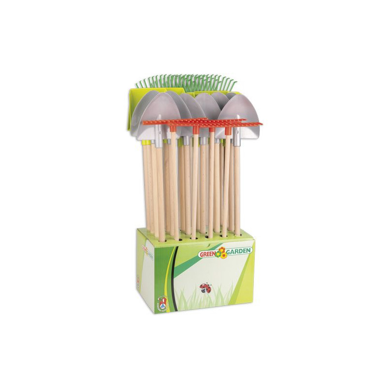 Display scheppen en harken (24 stuks) Display scheppen en harken (24 stuks)