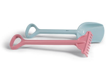 Schep en hark recycled pastel (set)