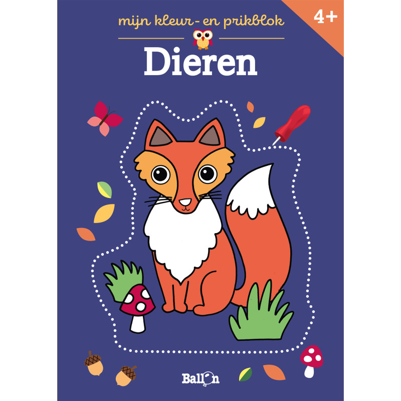 Mijn kleur- en prikblok: Dieren Mijn kleur- en prikblok: Dieren