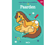 Mijn kleur- en prikblok: Paarden