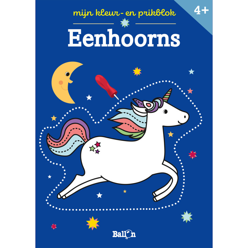 Mijn kleur- en prikblok: Eenhoorns Mijn kleur- en prikblok: Eenhoorns