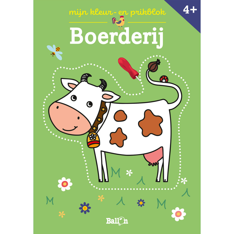 Mijn kleur- en prikblok: Boerderij Mijn kleur- en prikblok: Boerderij