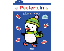 Peutertuin plak en kleur - Pinguïn (2+)