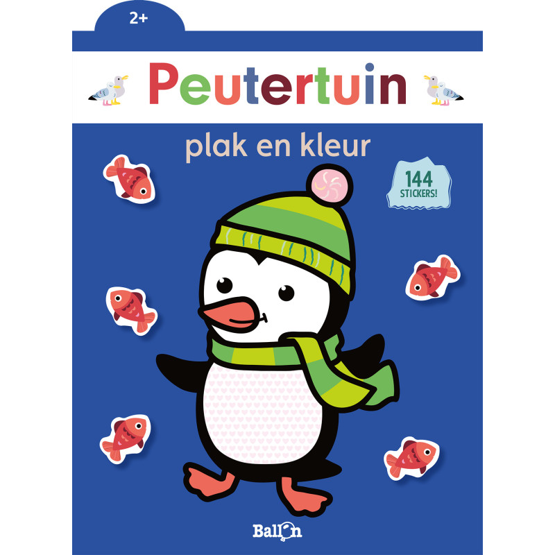 Peutertuin plak en kleur - Pinguïn (2+)