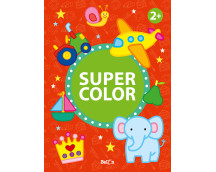 Mega kleurboeken - Super color 2+ (rood)