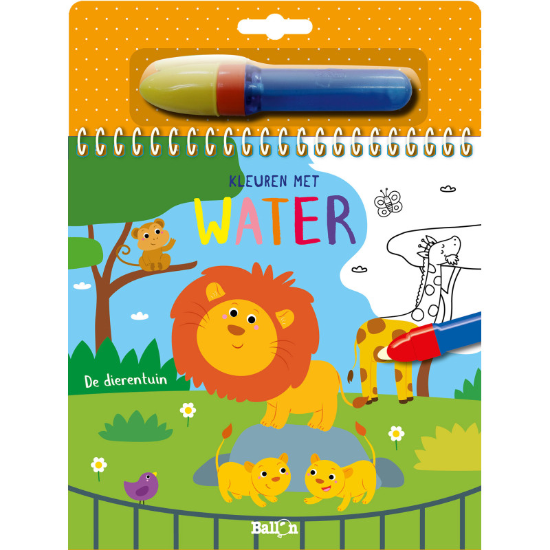 Kleuren met water - De dierentuin Kleuren met water - De dierentuin