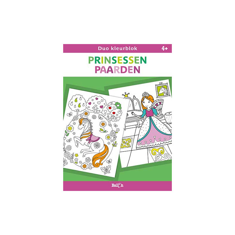 Duo kleurblokken - Prinsessen en paarden