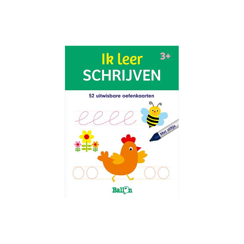 Speel- en leerkaarten (met stiftje) - Ik leer schrijven Speel- en leerkaarten (met stiftje) - Ik leer schrijven
