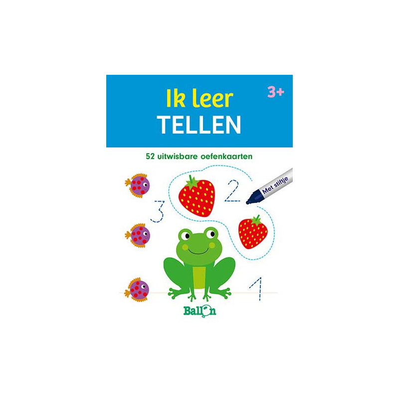 Speel- en leerkaarten (met stiftje) - Ik leer tellen Speel- en leerkaarten (met stiftje) - Ik leer tellen