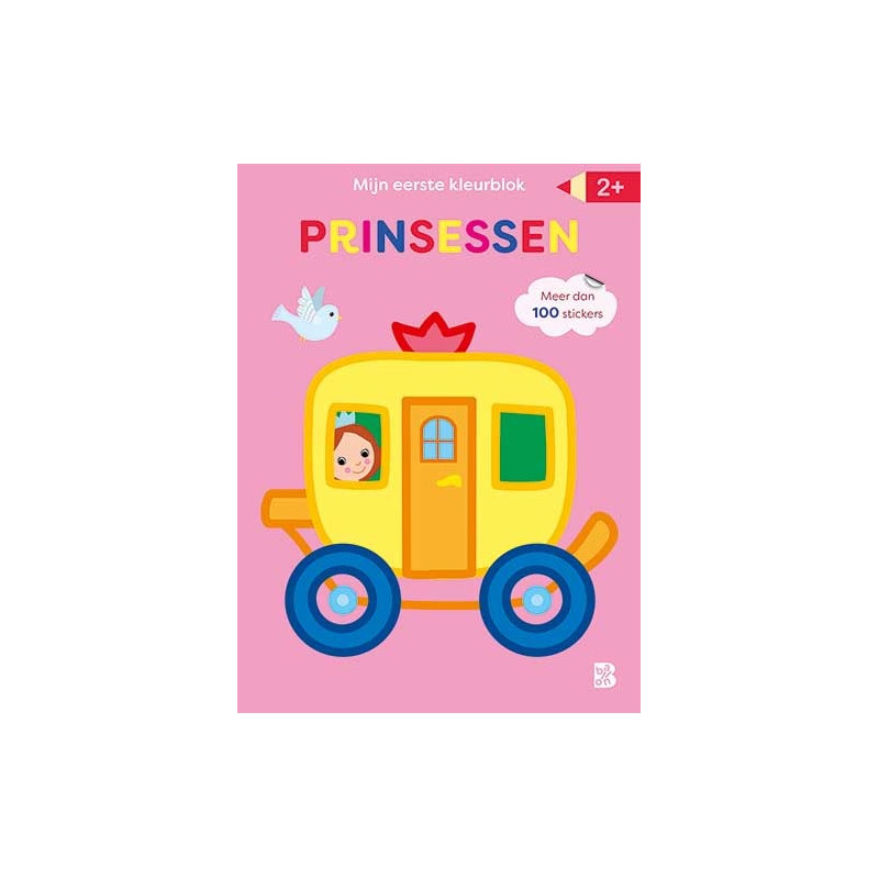 Mijn eerste kleurblok met sticker - Prinsessen (2+) Mijn eerste kleurblok met sticker - Prinsessen (2+)