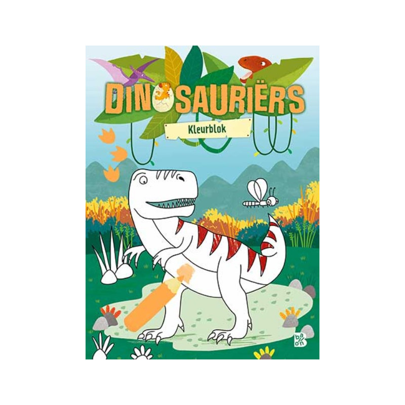 Dinosauriërs kleurblok