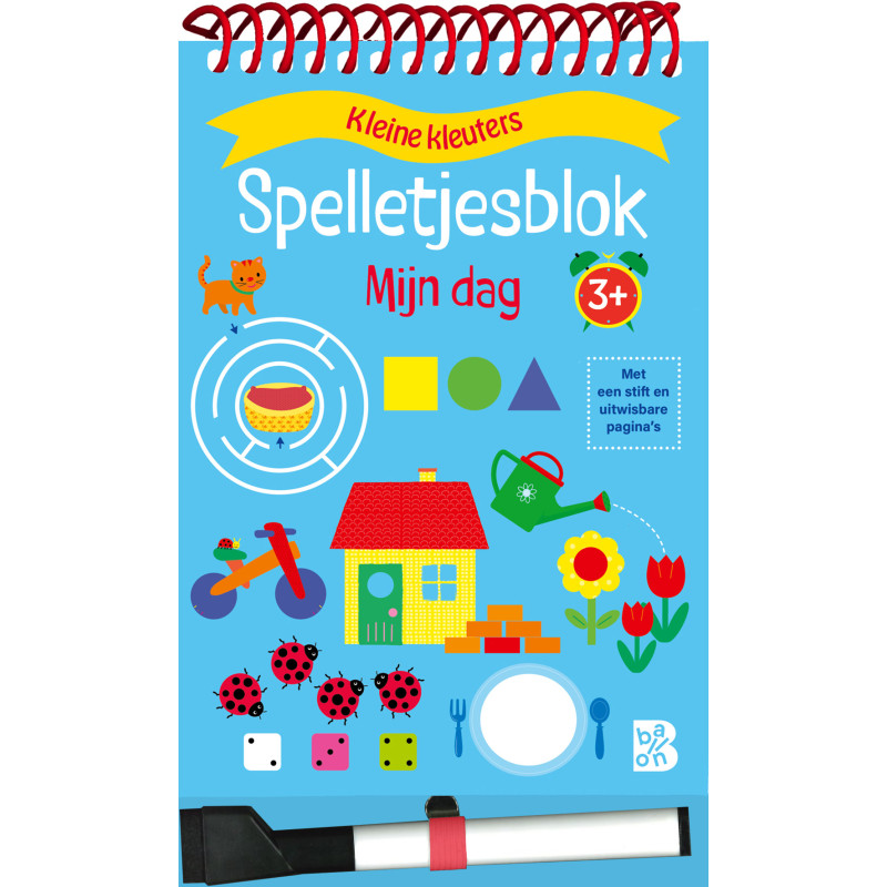 Spelletjesblok met viltstift 3+ Mijn dag Spelletjesblok met viltstift 3+ Mijn dag