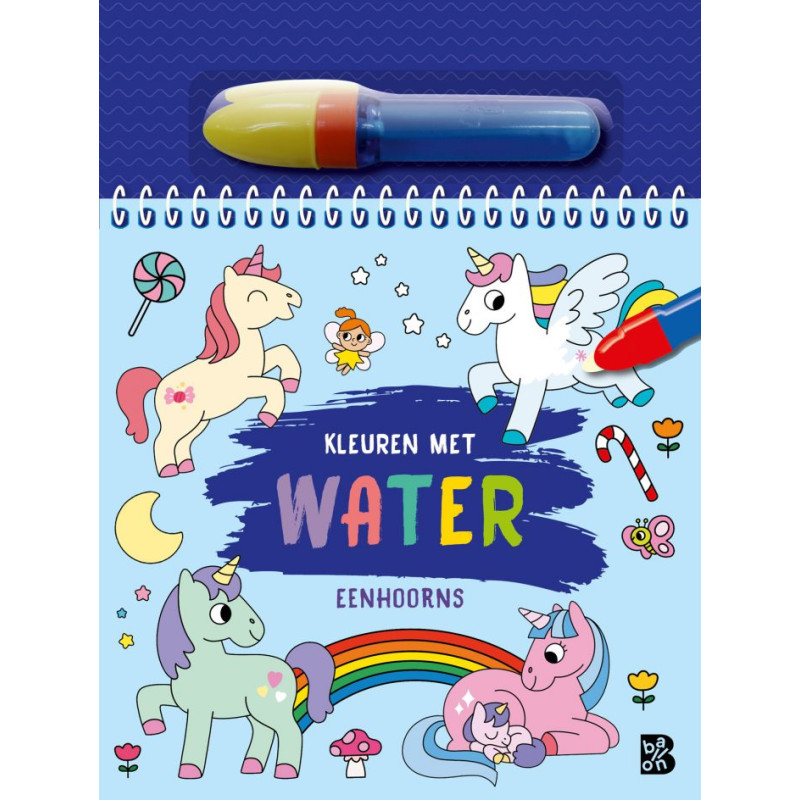 Kleuren met water - Eenhoorns Kleuren met water - Eenhoorns