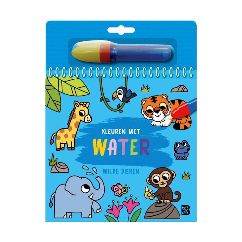 Kleuren met water - Wilde dieren Kleuren met water - Wilde dieren
