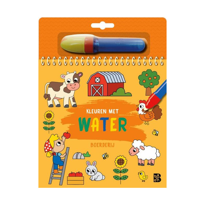 Kleuren met water - Boerderij