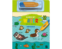 Kleuren met water voor de kleintjes - Babydieren

