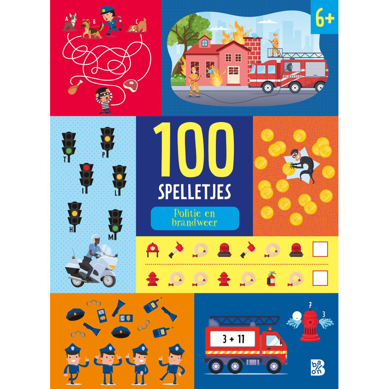 100 spelletjes - Politie en brandweer 6+ 100 spelletjes - Politie en brandweer 6+