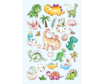 Mijn aquarelstickers dinosauriërs Mijn aquarelstickers dinosauriërs