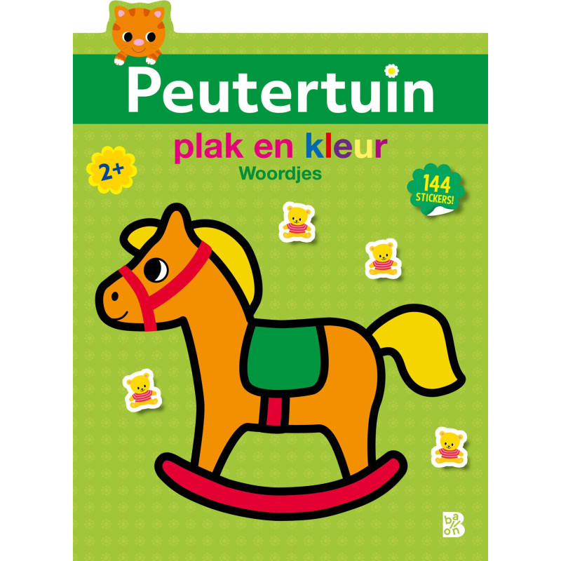 Peutertuin plak en kleur - Woordjes (2+) Peutertuin plak en kleur - Woordjes (2+)
