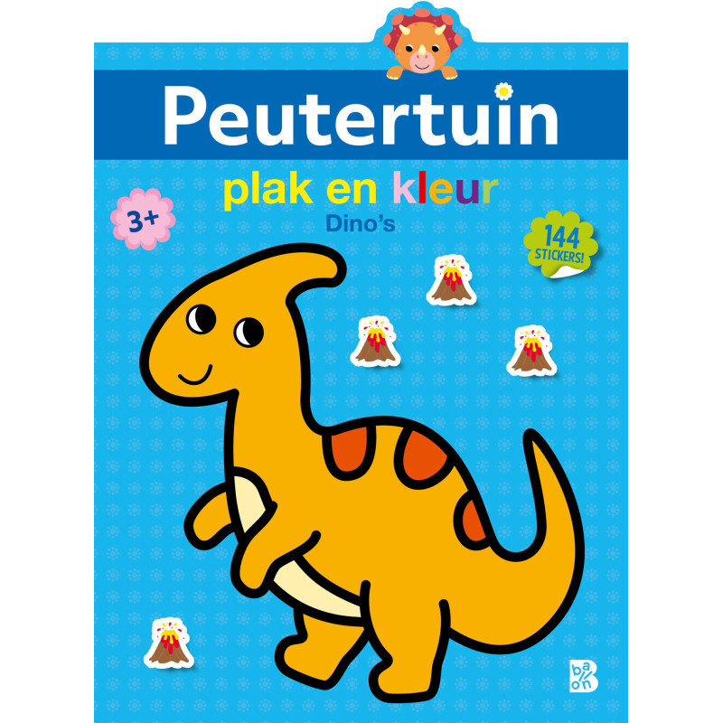 Peutertuin plak en kleur - Dino's (3+)



