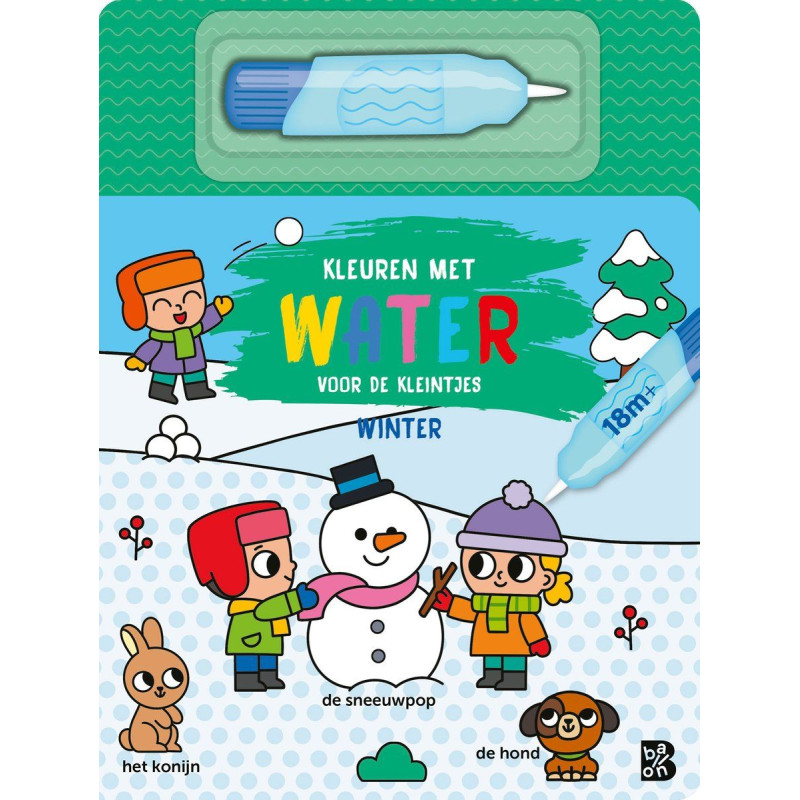 Kleuren met water voor de kleintjes: Winter Kleuren met water voor de kleintjes: Winter