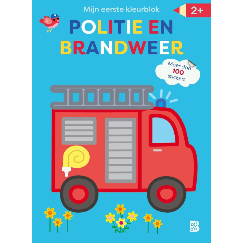 Mijn eerste kleurblok - Politie en brandweer Mijn eerste kleurblok - Politie en brandweer