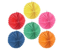Papieren ballonlampion (6 kleuren/22 cm)