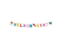 Kartonnen letterslinger 'Welkom Sint' (1,5 m)