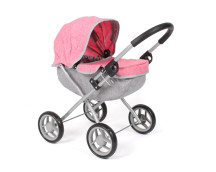 Poppenwagen Lilli (koraalroze)