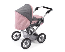 Poppenwagen Leni combi (grijs/lichtroze) Poppenwagen Leni combi (grijs/lichtroze)