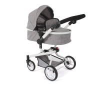 Poppenwagen Yolo combi (jeans grijs)