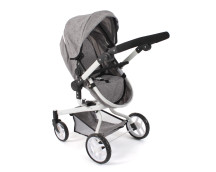 Poppenwagen Yolo combi (jeans grijs) Poppenwagen Yolo combi (jeans grijs)
