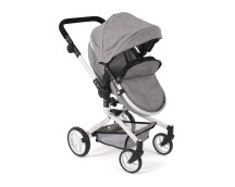 Poppenwagen Yolo combi (jeans grijs) Poppenwagen Yolo combi (jeans grijs)