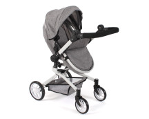 Poppenwagen Yolo combi (jeans grijs) Poppenwagen Yolo combi (jeans grijs)