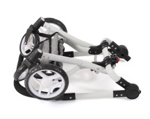 Poppenwagen Yolo combi (jeans grijs) Poppenwagen Yolo combi (jeans grijs)