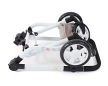 Poppenwagen Mika combi (roze/taupe/beer) Poppenwagen Mika combi (roze/taupe/beer)