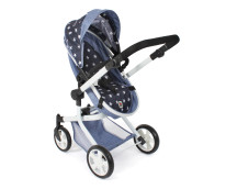 Poppenwagen Mika combi (navy sterren) Poppenwagen Mika combi (navy sterren)