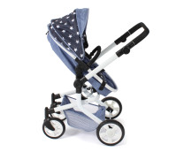 Poppenwagen Mika combi (navy sterren) Poppenwagen Mika combi (navy sterren)